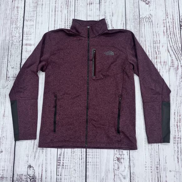 The North Face Stretch Fleece Jacket Men’s M Purple Heather Full Zip - Picture 1 of 6